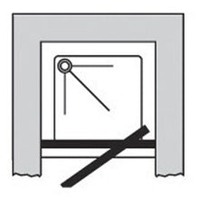 Charger l'image dans la galerie, Acces face mezzo porte pivotante extensible de 85 a 89 cm verre transparent epaisseur 4 par 5 alterna. Quincaillerie sénégalaise, Dakar Mbour, Saint Lous