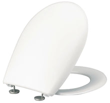 Charger l'image dans la galerie, Abattant double charniere individuelle ajustable en acier inoxydable opio thermoplastique blanc ref 47105610 siamp. Quincaillerie sénégalaise, Dakar Mbour, Saint Lous
